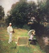 John Singer Sargent Dennis Miller Bunker Painting at Calcot (mk18) painting